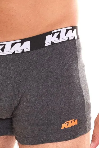 20-Pack KTM Men's Boxer Shorts, Cotton Underwear with Logo Print Black or Black/Gray