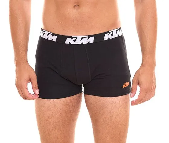 20-Pack KTM Men's Boxer Shorts, Cotton Underwear with Logo Print Black or Black/Gray