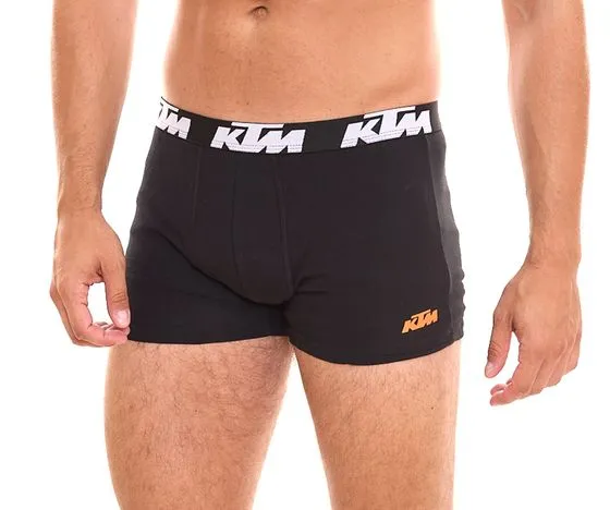 20-Pack KTM Men's Boxer Shorts, Cotton Underwear with Logo Print Black or Black/Gray