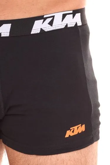 20-Pack KTM Men's Boxer Shorts, Cotton Underwear with Logo Print Black or Black/Gray