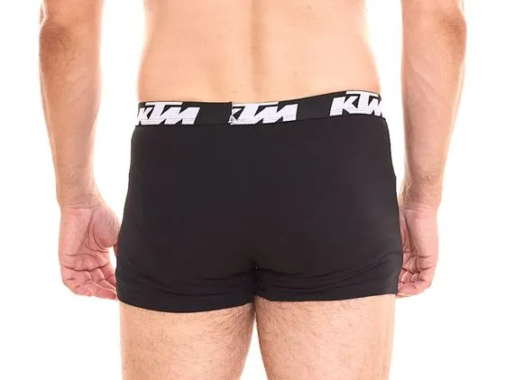 20-Pack KTM Men's Boxer Shorts, Cotton Underwear with Logo Print Black or Black/Gray