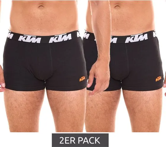 20-Pack KTM Men's Boxer Shorts, Cotton Underwear with Logo Print Black or Black/Gray