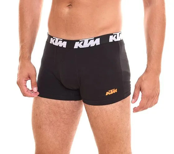 20-Pack KTM Men's Boxer Shorts, Cotton Underwear with Logo Print Black or Black/Gray