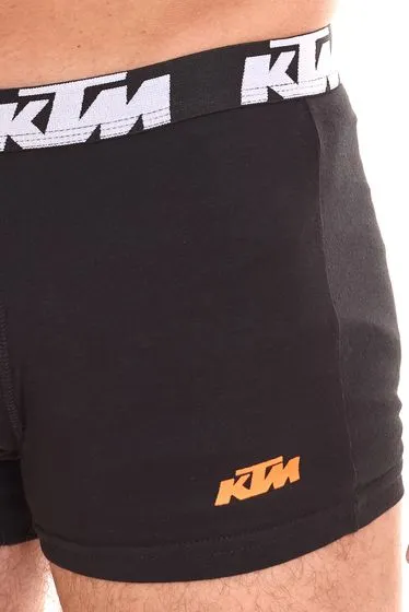 20-Pack KTM Men's Boxer Shorts, Cotton Underwear with Logo Print Black or Black/Gray