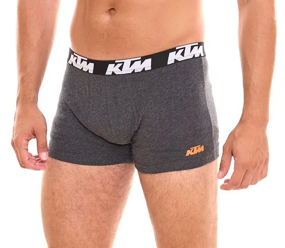 20-Pack KTM Men's Boxer Shorts, Cotton Underwear with Logo Print Black or Black/Gray