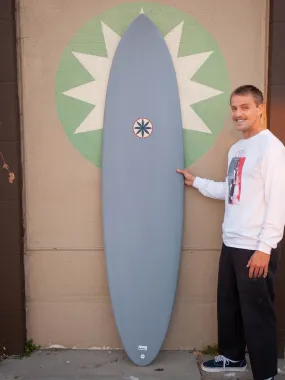 7'4 Hanel twin channel bottom