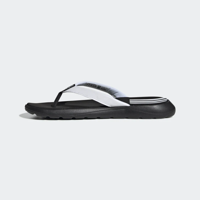 Adidas Women's Flip-Flops - Black/White Comfortable & Stylish