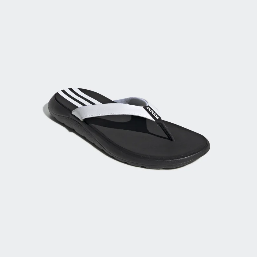 Adidas Women's Flip-Flops - Black/White Comfortable & Stylish