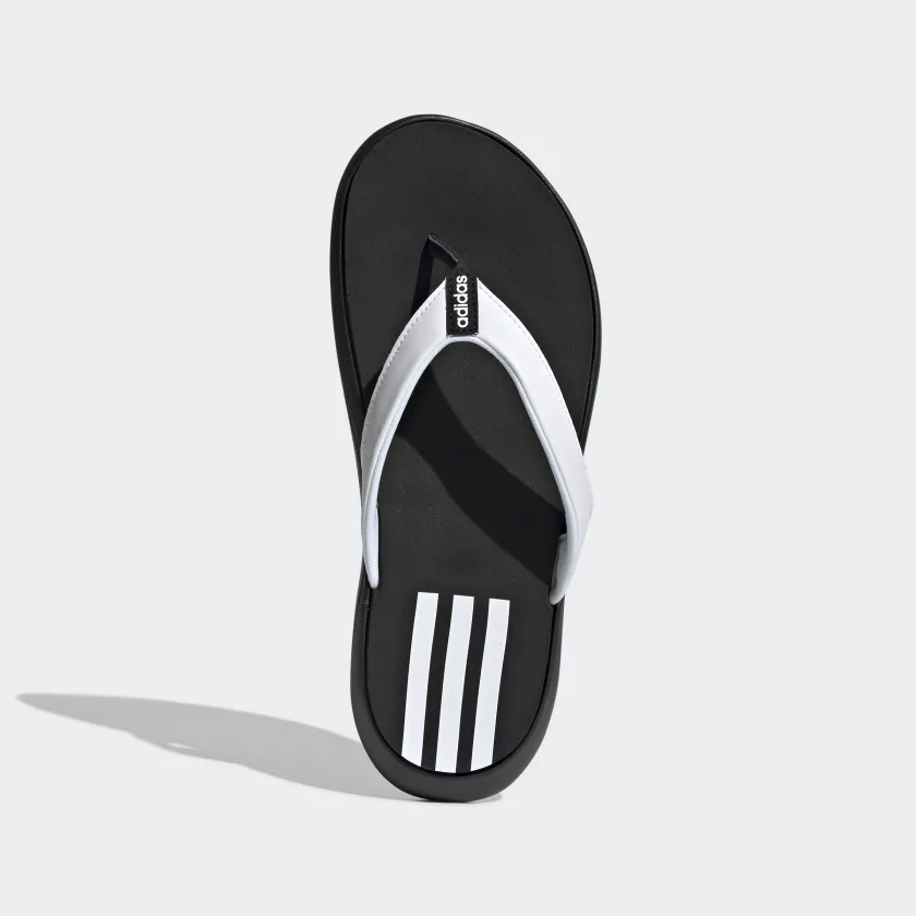 Adidas Women's Flip-Flops - Black/White Comfortable & Stylish