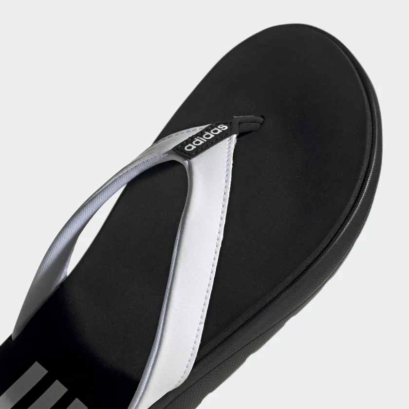 Adidas Women's Flip-Flops - Black/White Comfortable & Stylish