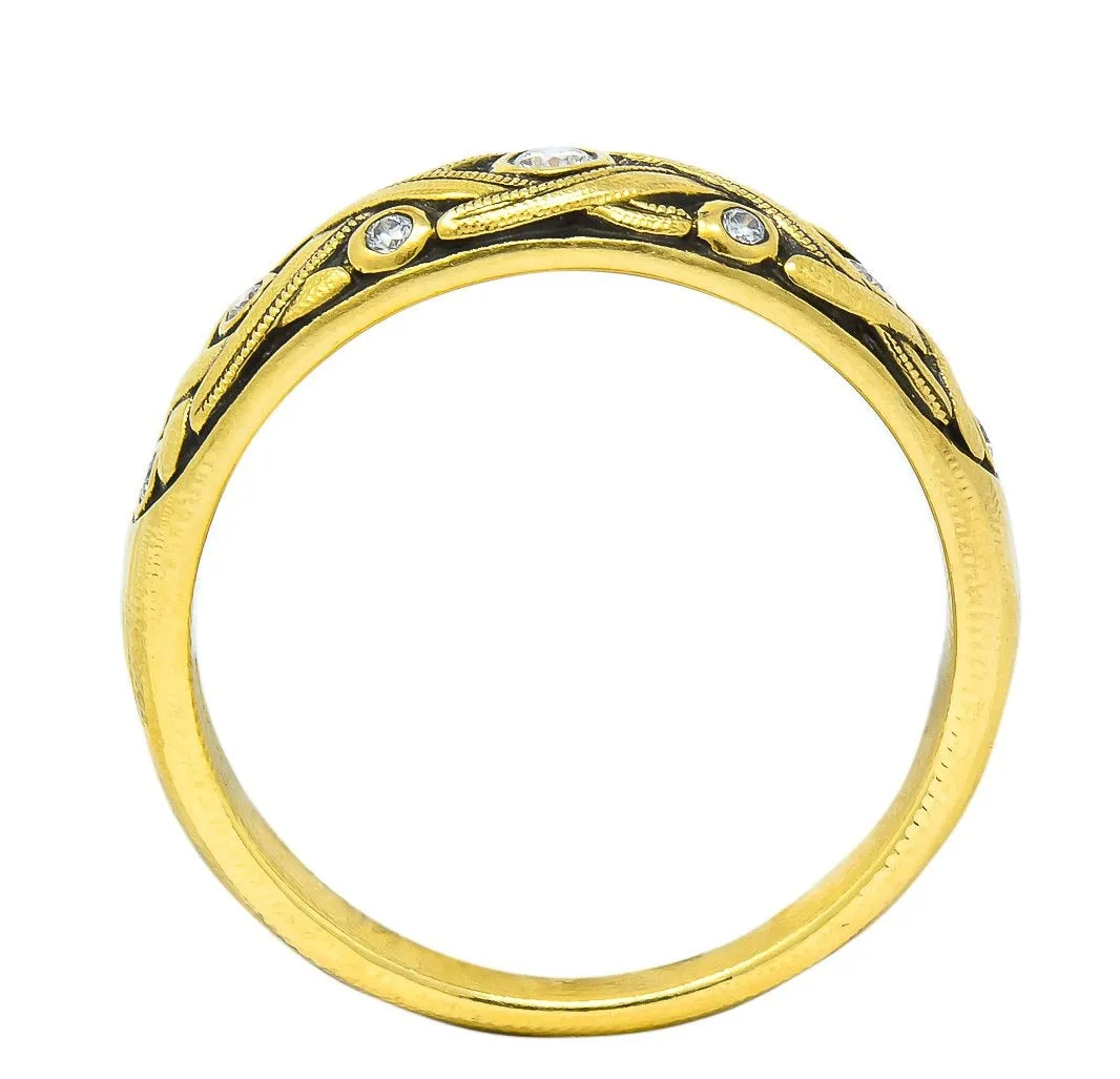 Alex Sepkus 18kt Yellow Gold Diamond Stackable Ring