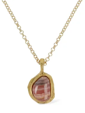 Alighieri Rhodochrosite Necklace - Droplet of Skies