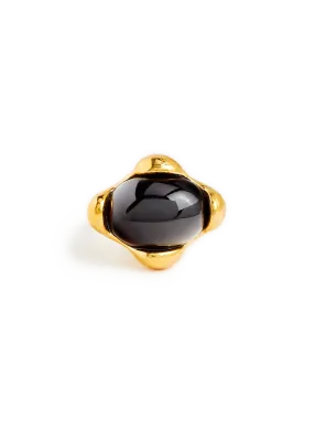 Golden ALIGHIERI Ring with Stone - Shop Now