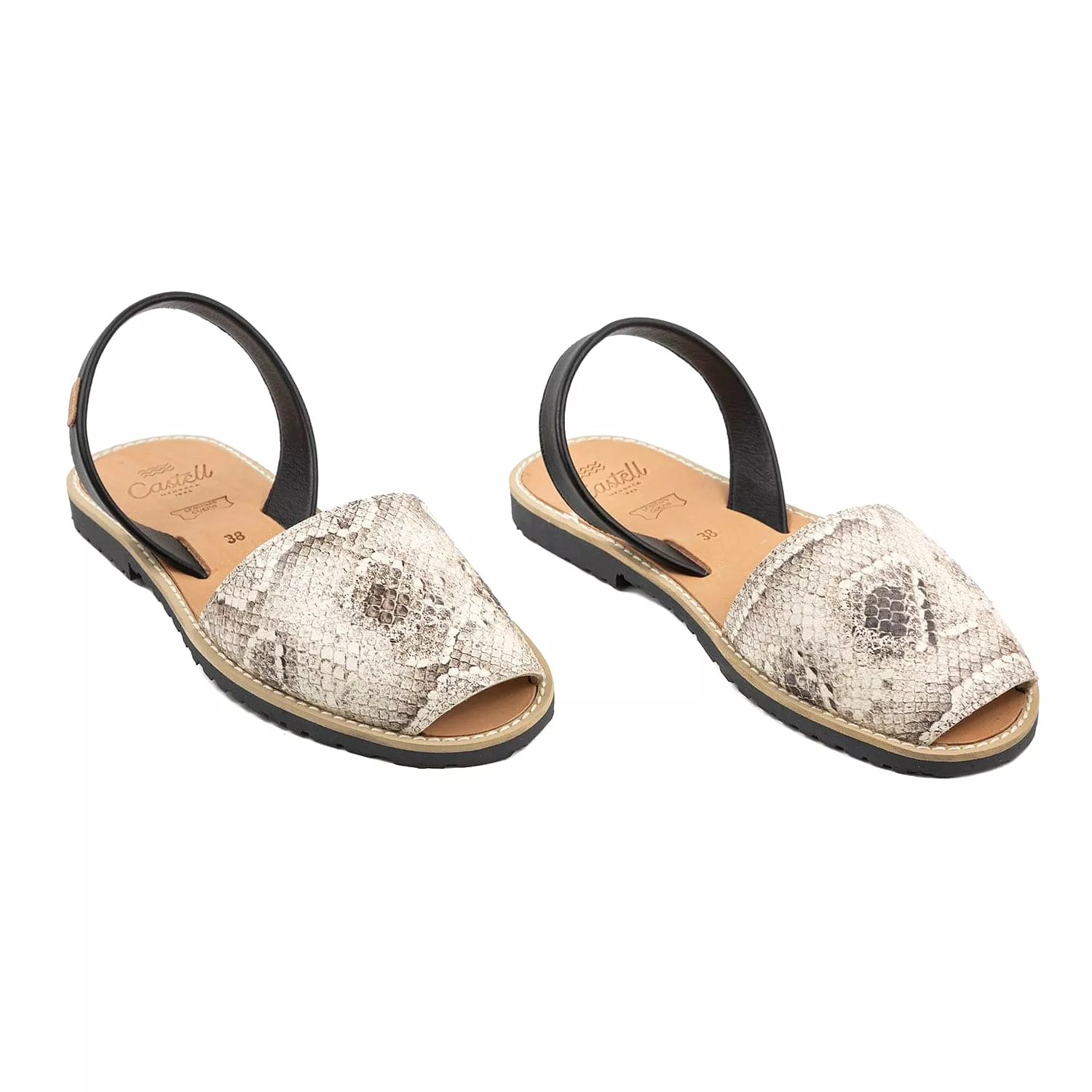 Animal Print Women's Menorcan Sandal - Madona Kutude 1056