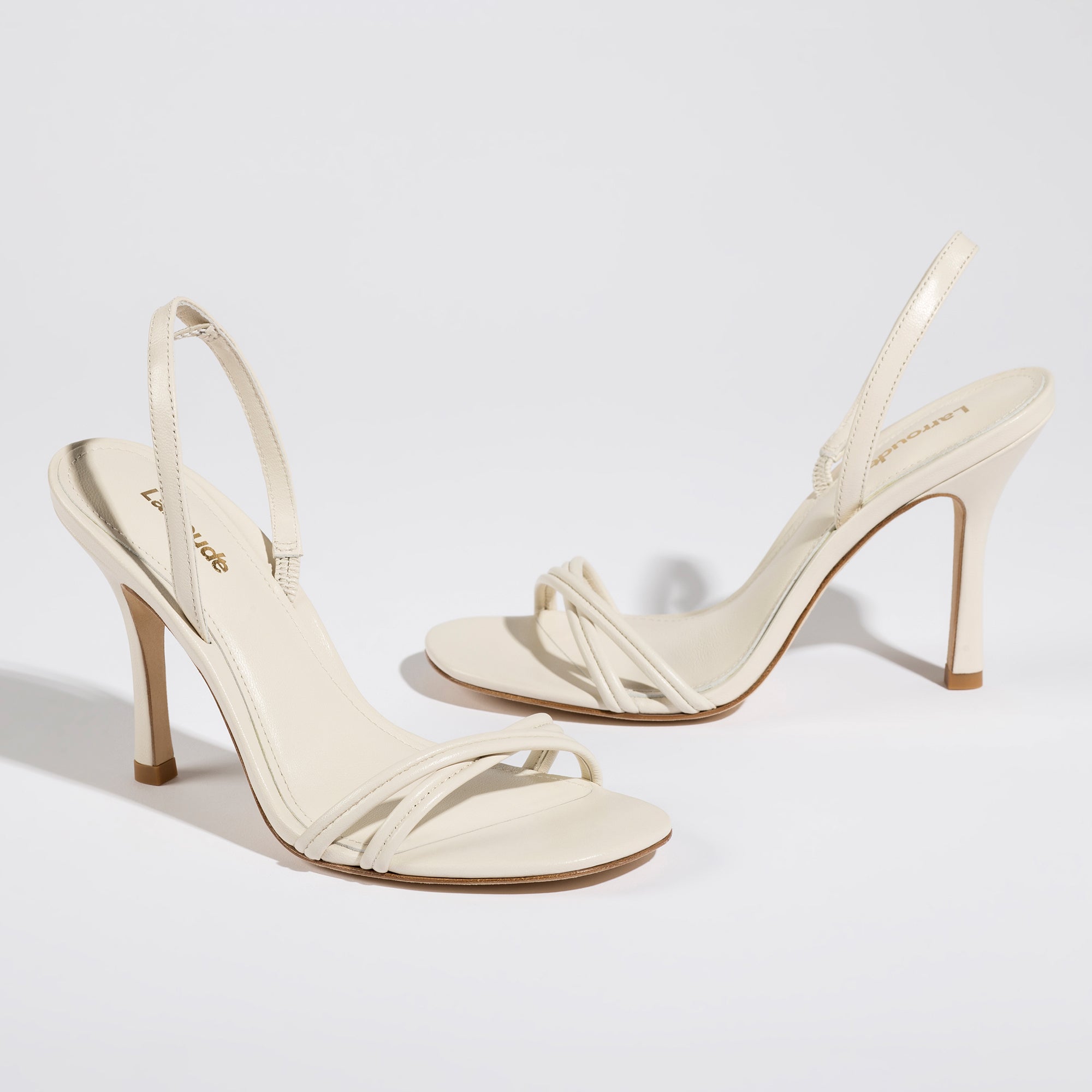 Annie Ivory Leather Sandals