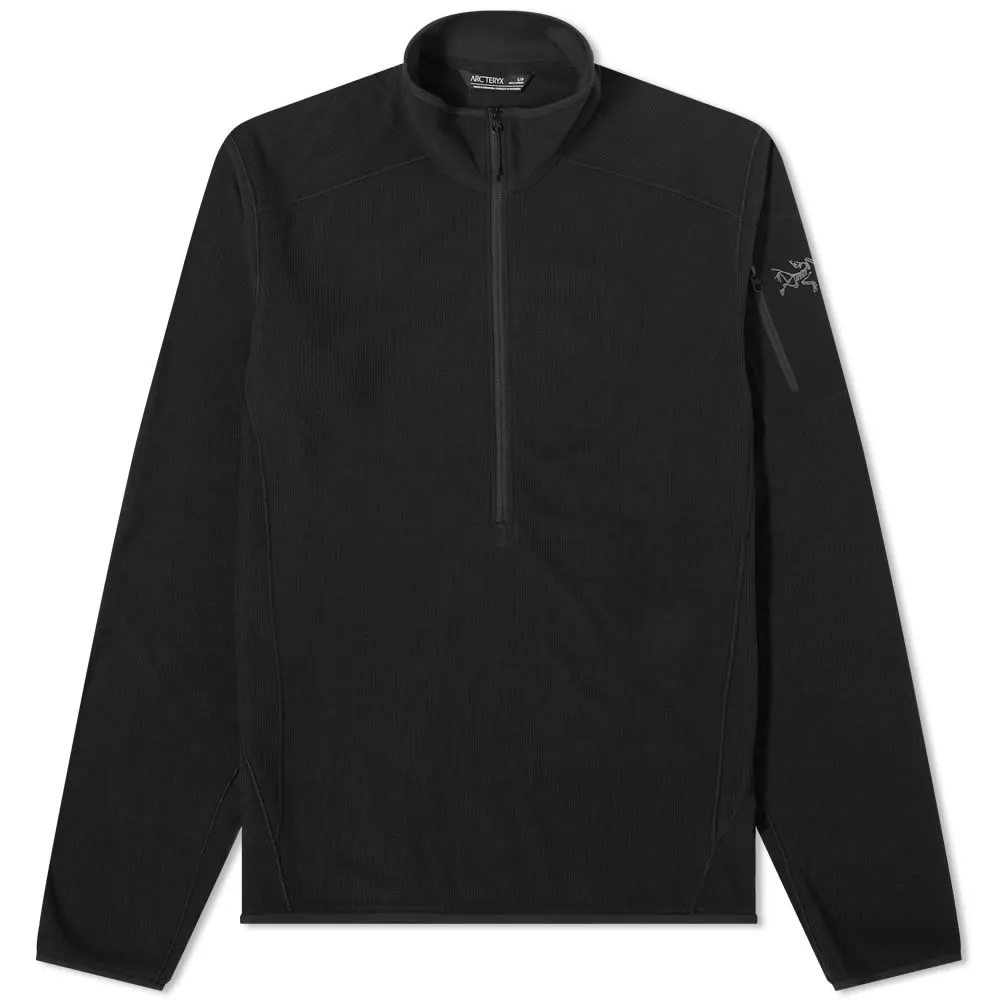 Arc'teryx Delta LT Zip Neck Waffle Fleece Black