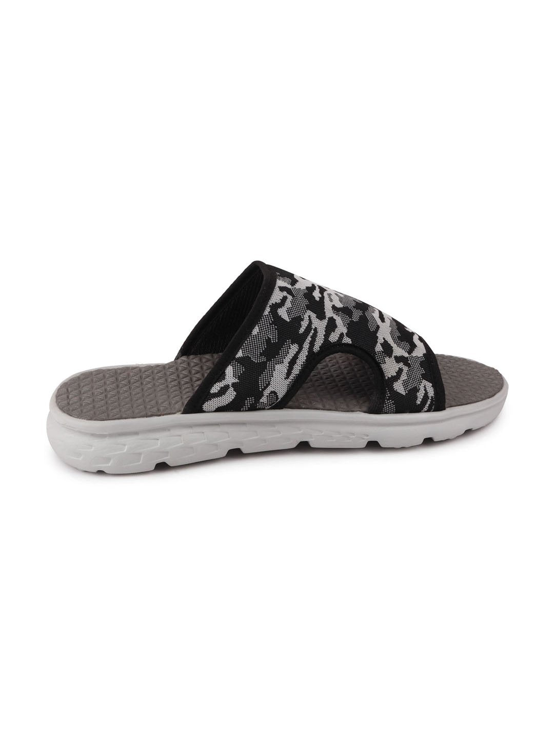 Army print flip-flops - men's grey slip-on casual slider.