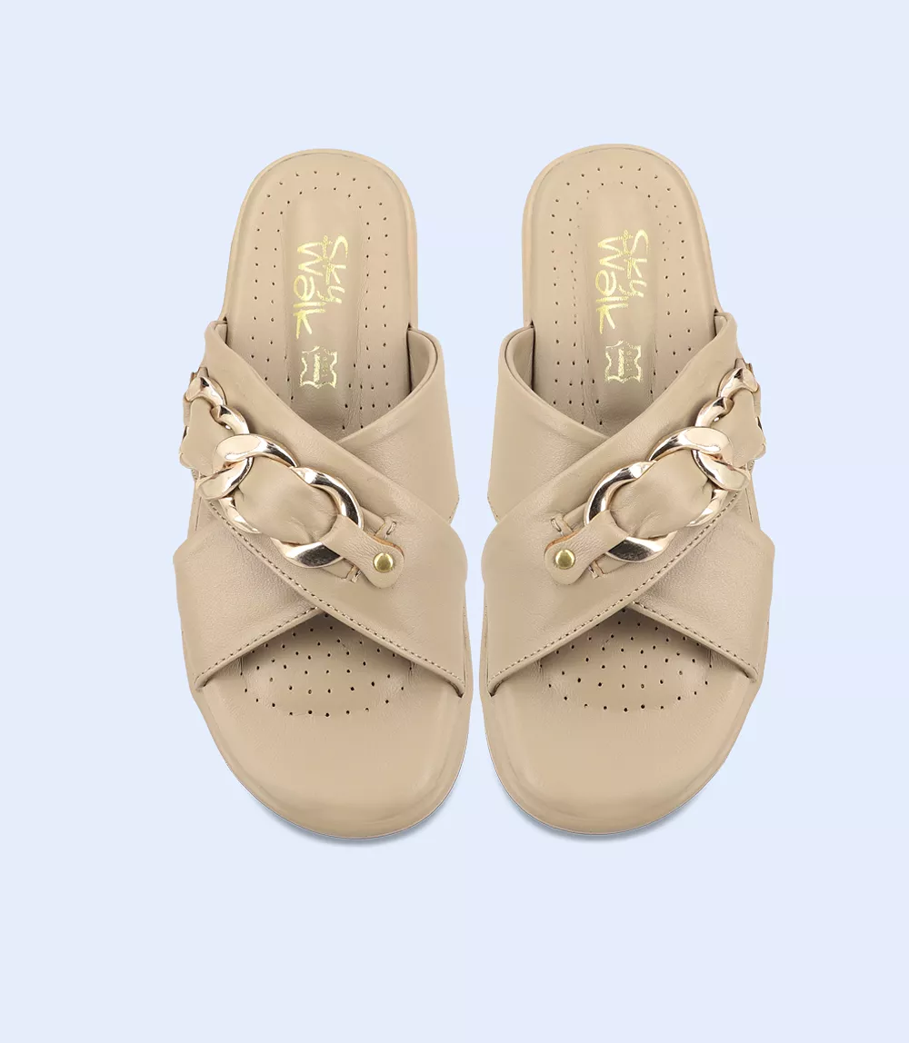 B9511 Women's Beige Comfort Slipper - Buy Now!