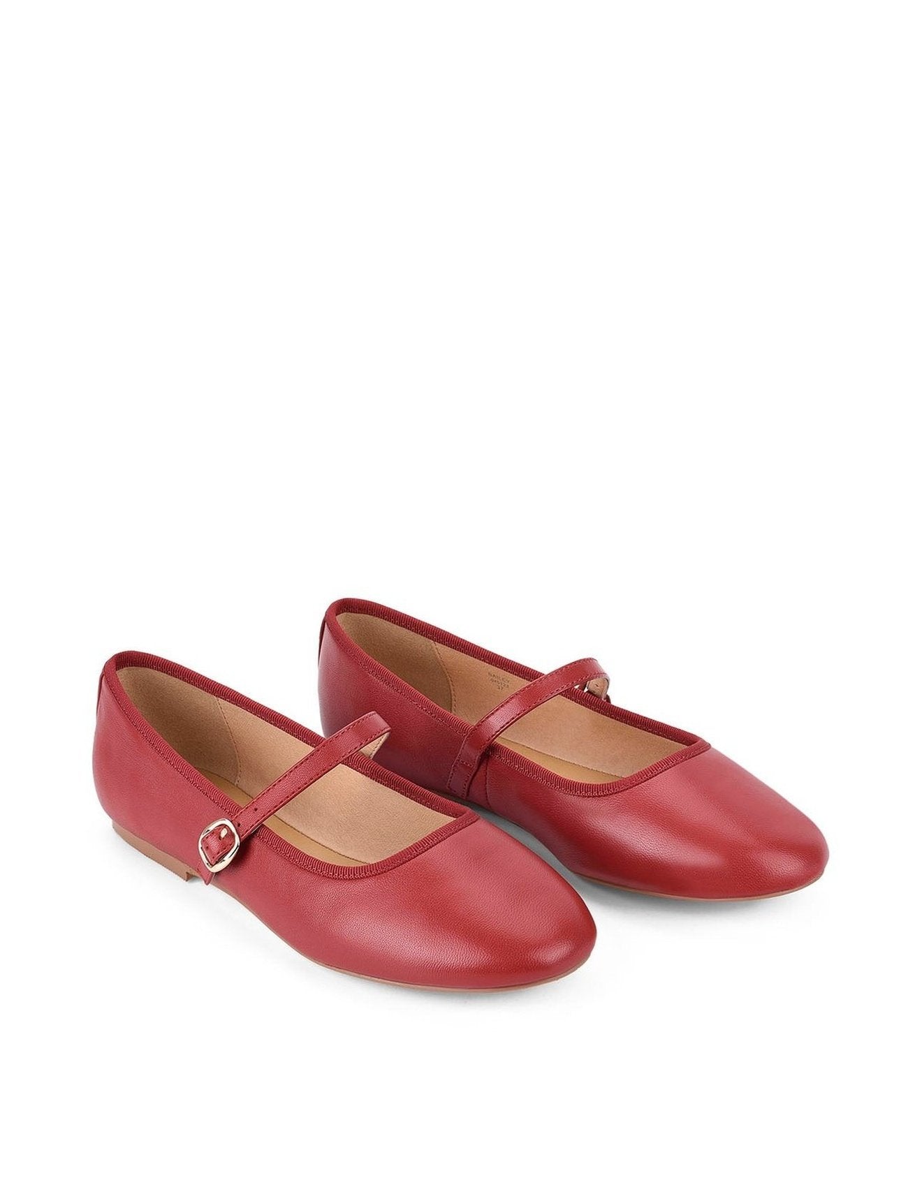 Bailey Flats - Red Leather shoes