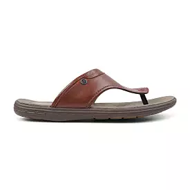 Bata Comfit Natural Toe-Post Men's Sandal with Flexibility