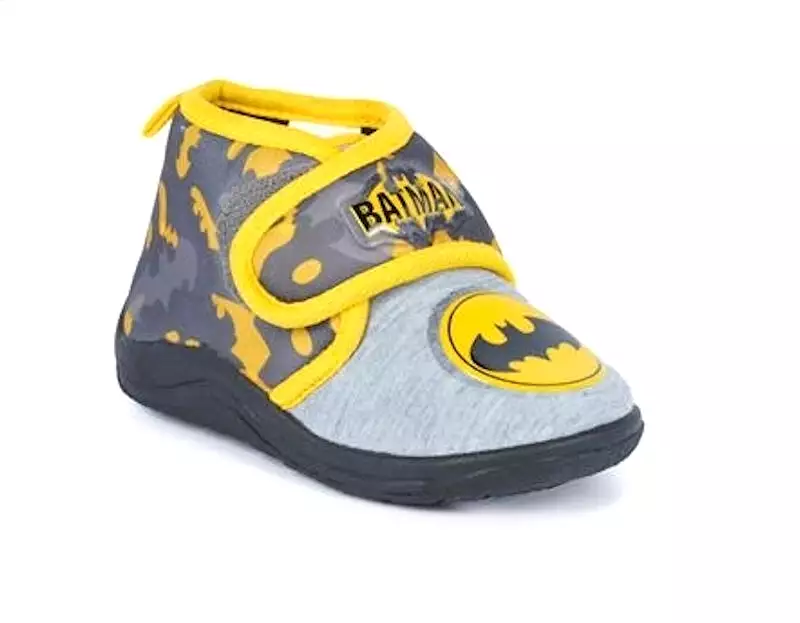 Batman kids bedroom slippers - red blue - boys childrens DC comics