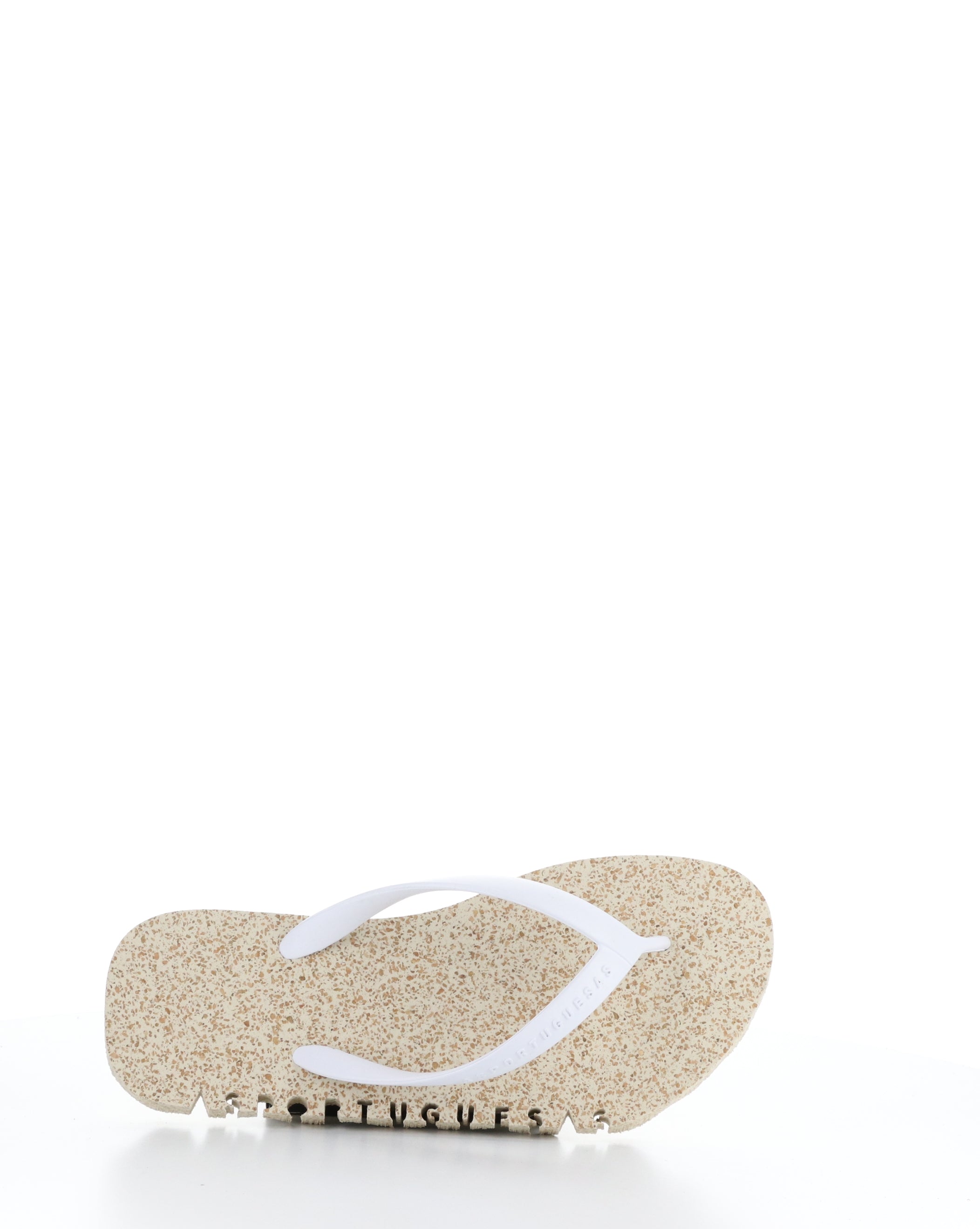 Beach Flip-Flops BUMPY125ASP 012 NATURAL/WHITE