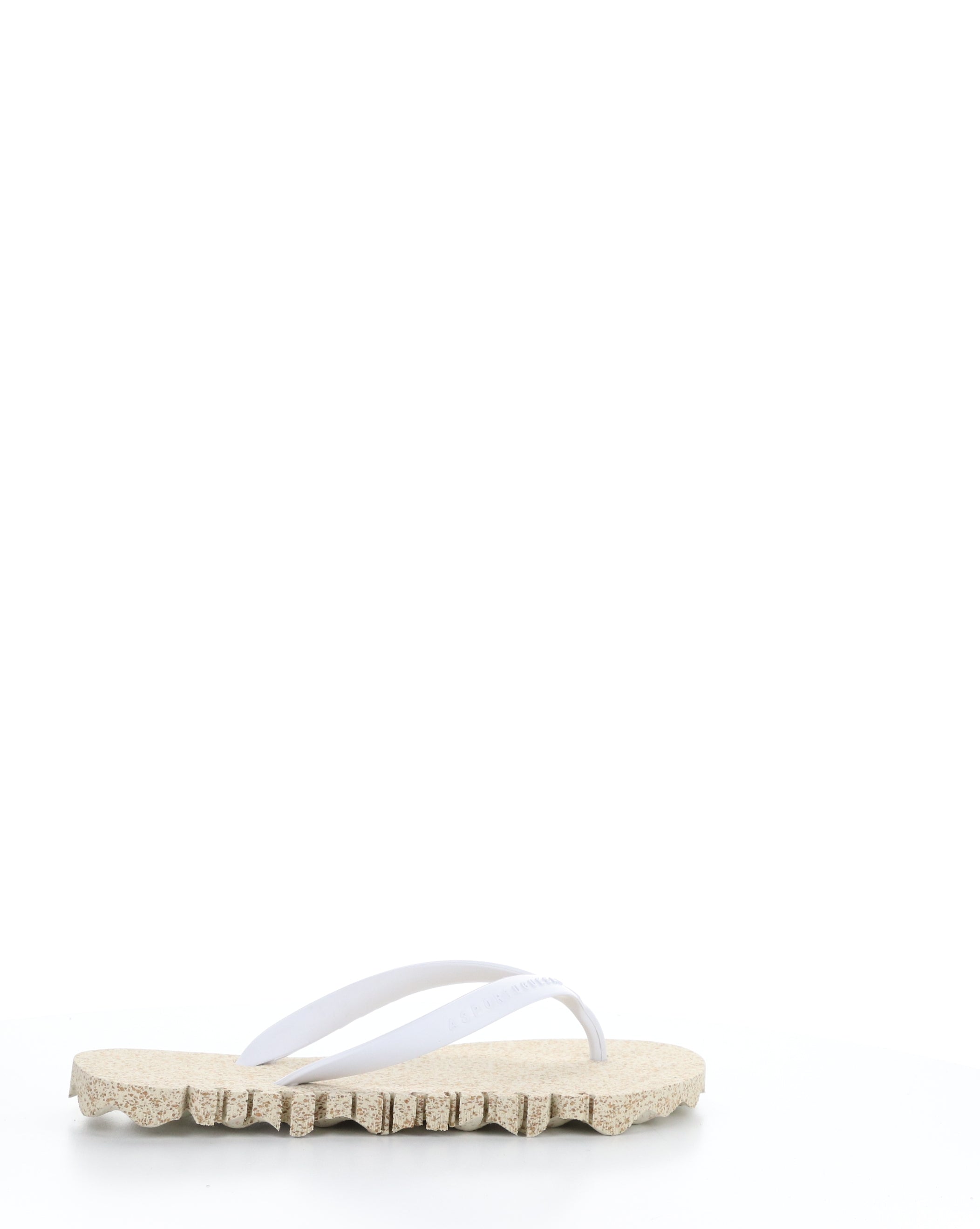 Beach Flip-Flops BUMPY125ASP 012 NATURAL/WHITE