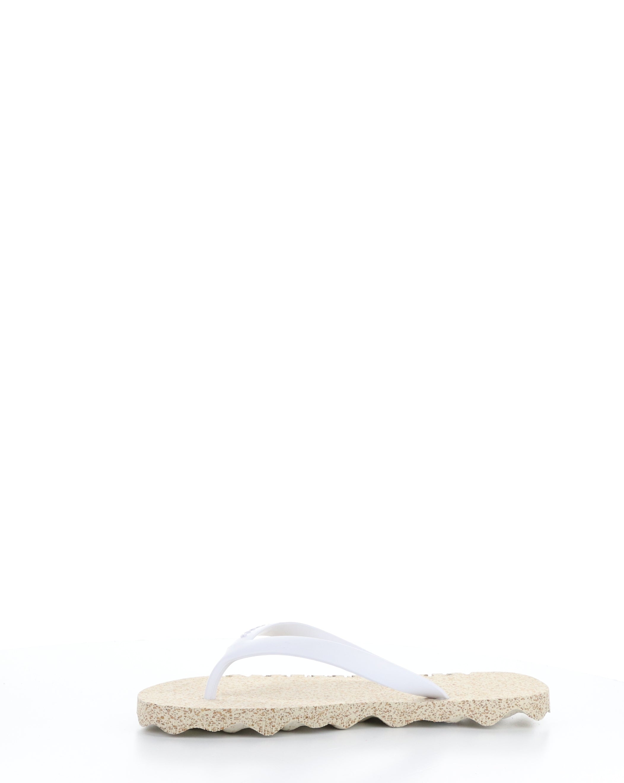 Beach Flip-Flops BUMPY125ASP 012 NATURAL/WHITE