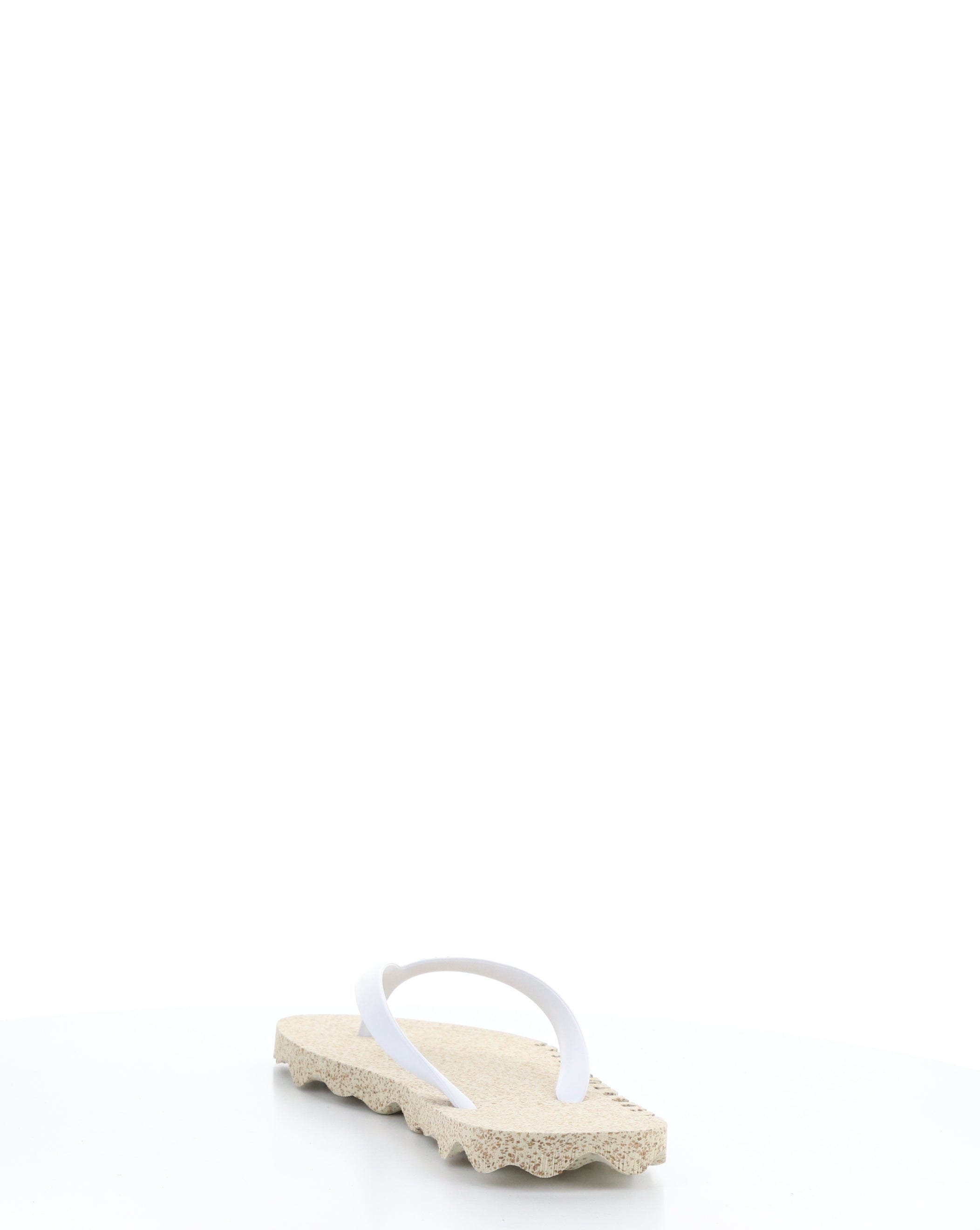 Beach Flip-Flops BUMPY125ASP 012 NATURAL/WHITE