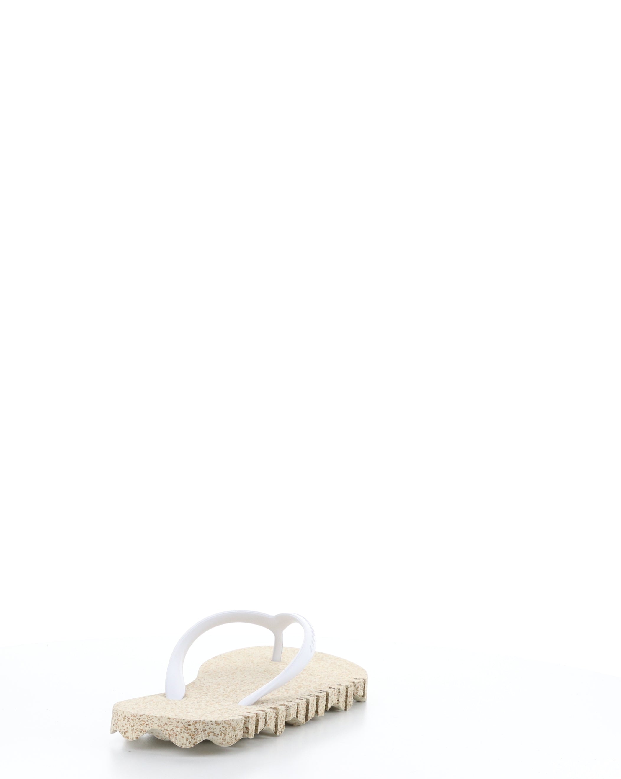 Beach Flip-Flops BUMPY125ASP 012 NATURAL/WHITE