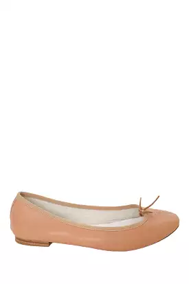 Beige Leather Bow Ballet Flats - Repetto - Size 39