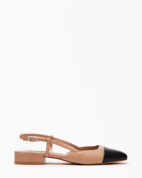 Belinda Leather Flats - Tan Color