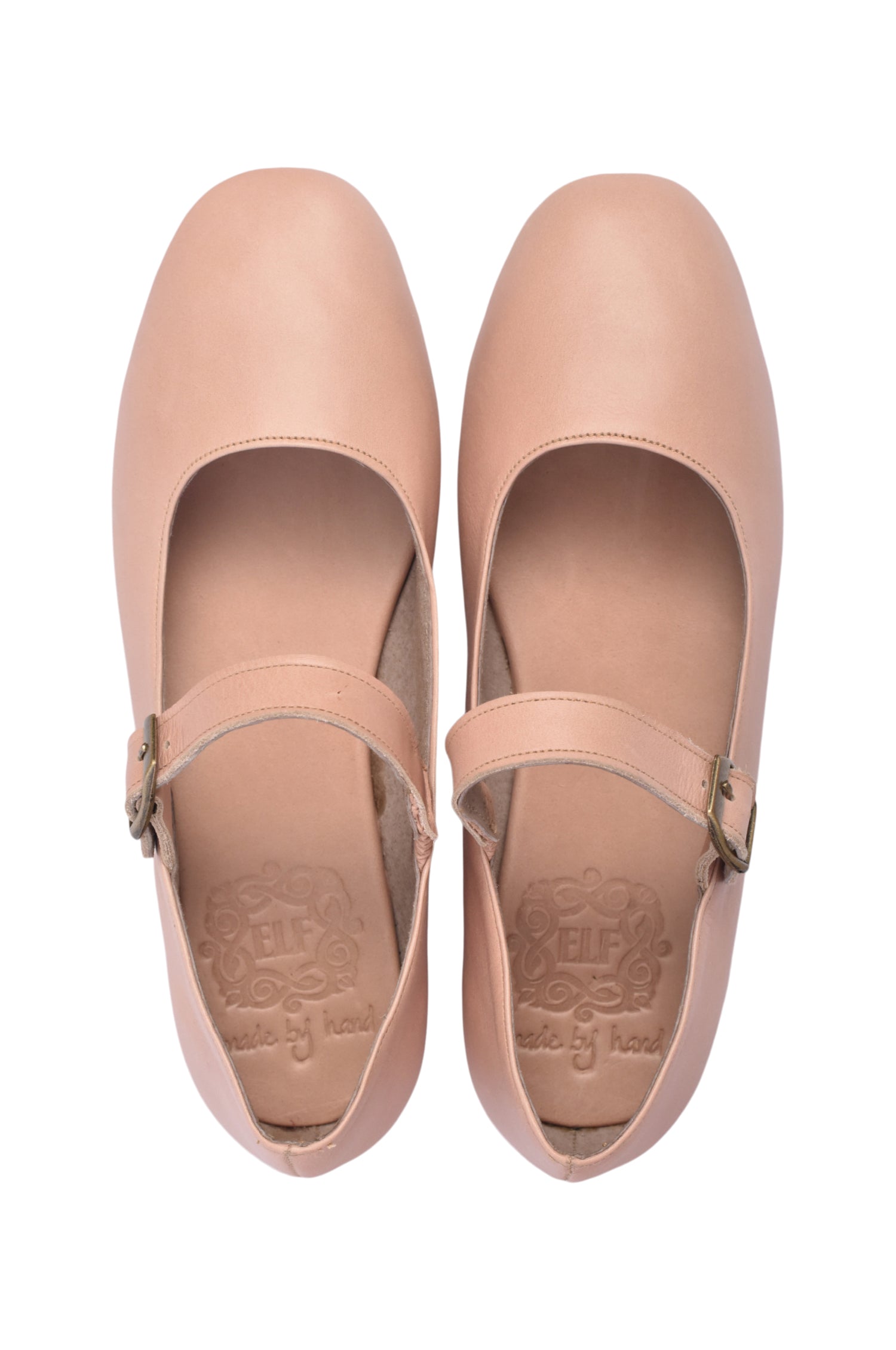 Belle Rose Leather Flats