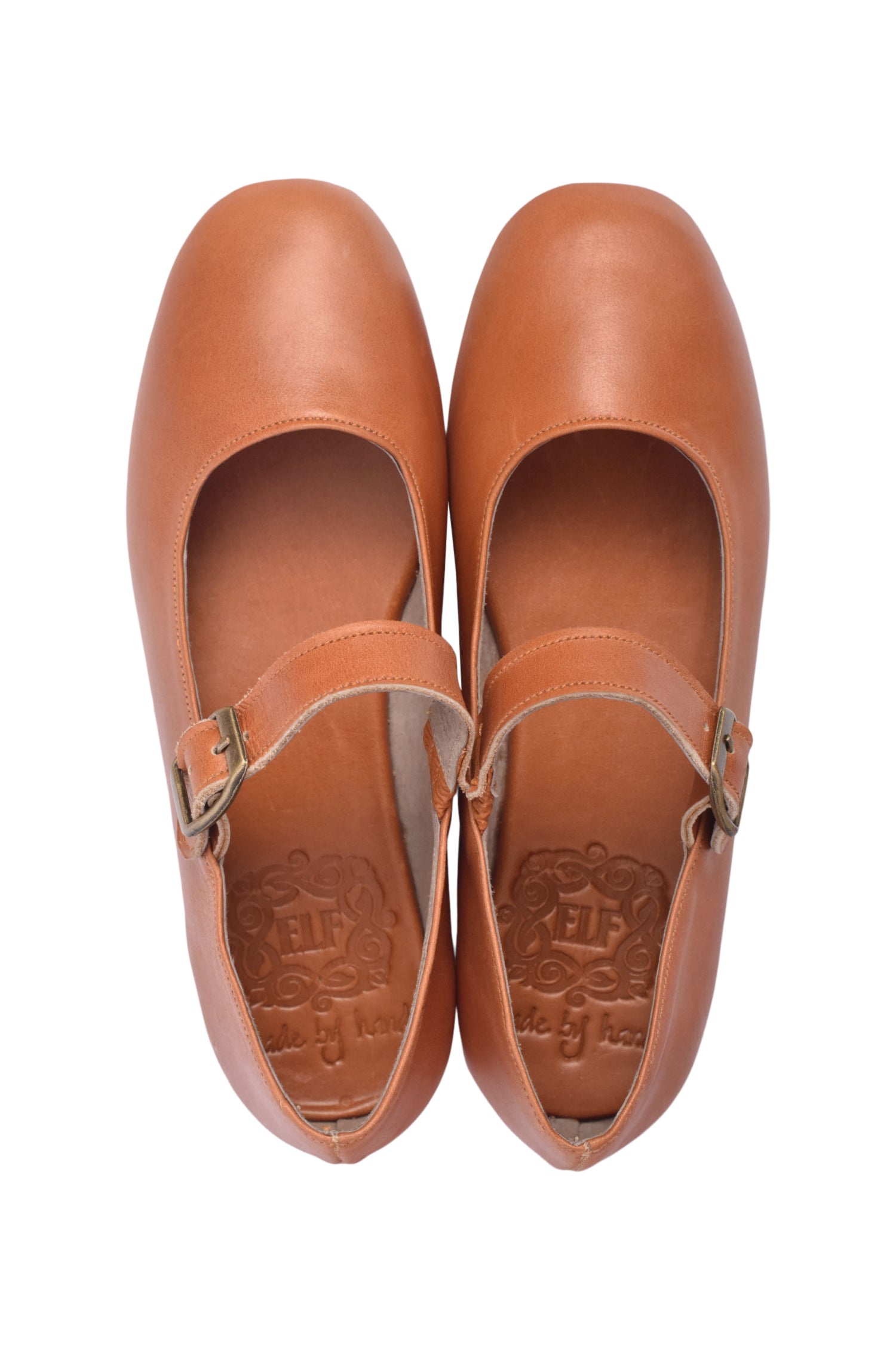 Belle Rose Leather Flats