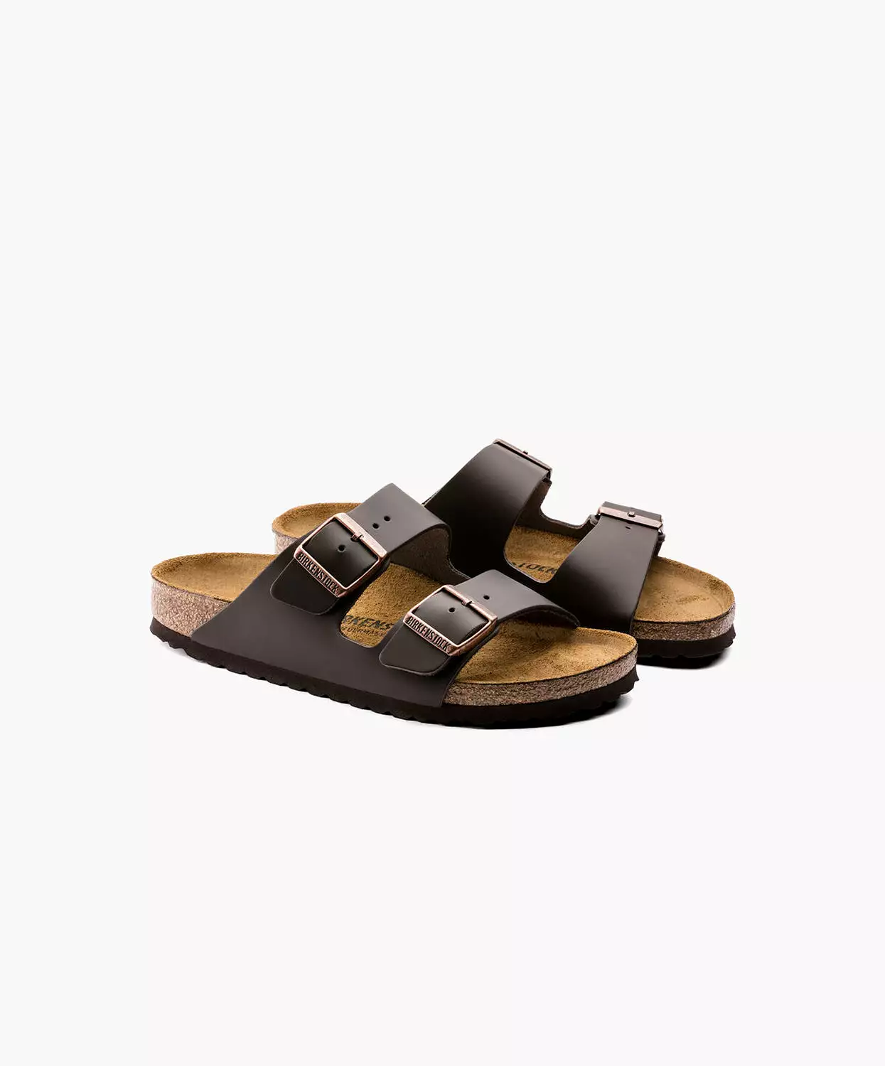 Birkenstock Arizona Leather Sandals Dark Brown