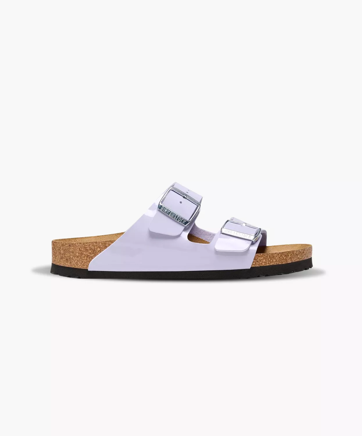 Birkenstock Arizona Purple Fog Patent Sandals