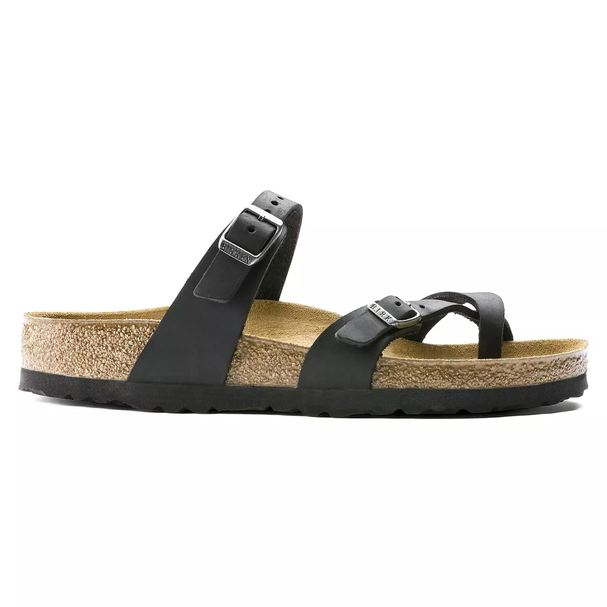 Birkenstock Black Mayari Oiled Leather Sandals