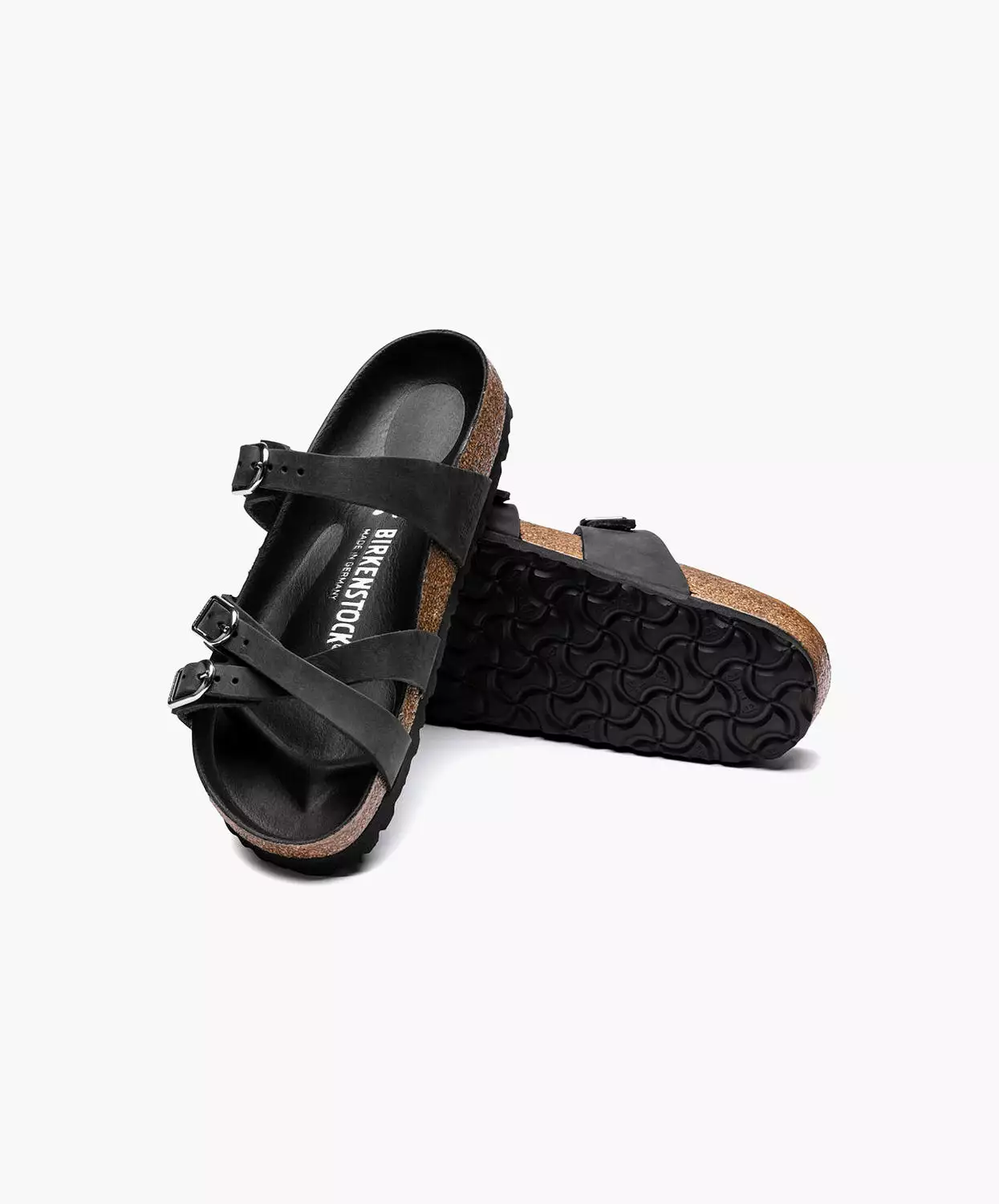 Birkenstock Franca Leather Sandals Black