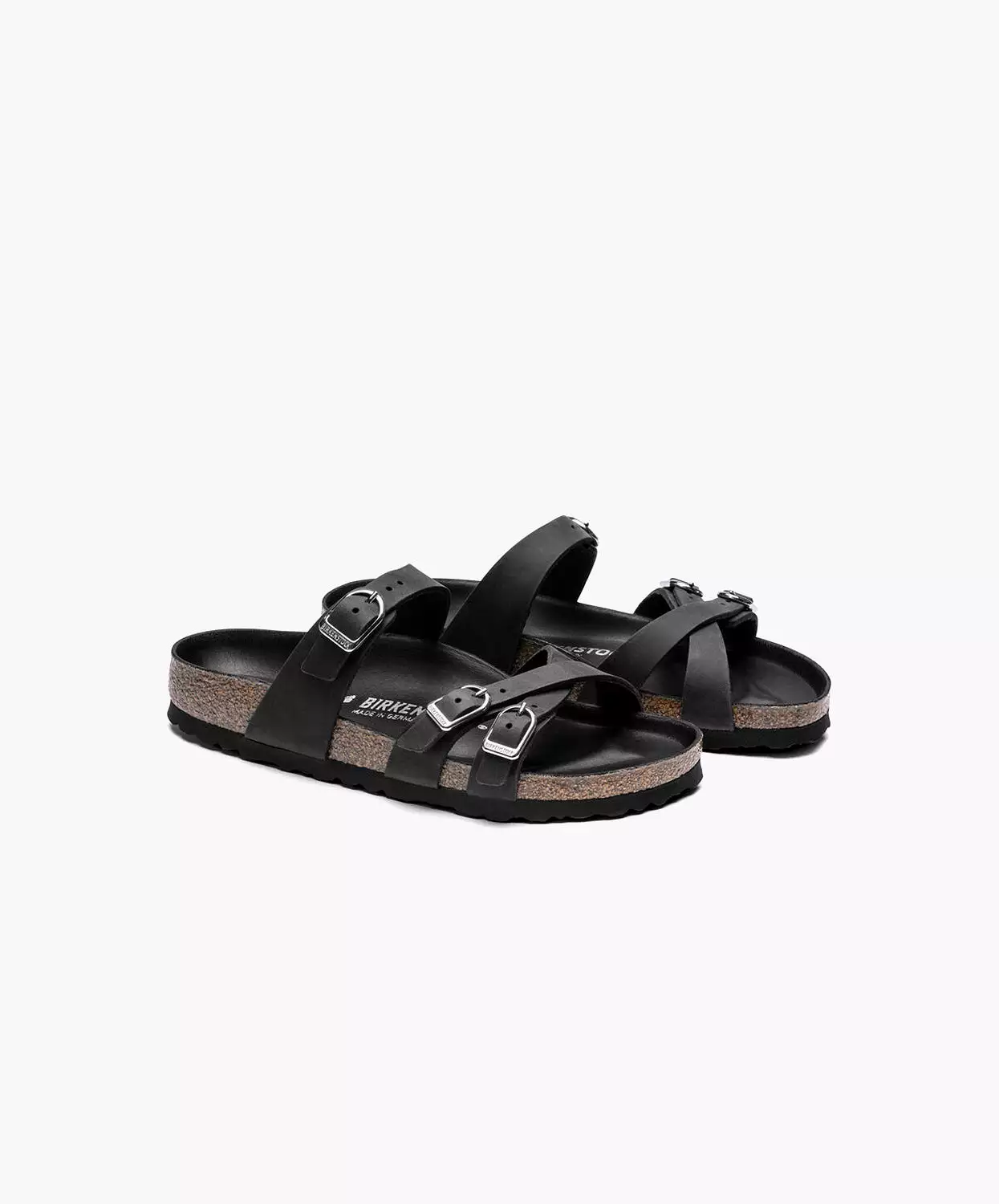 Birkenstock Franca Leather Sandals Black