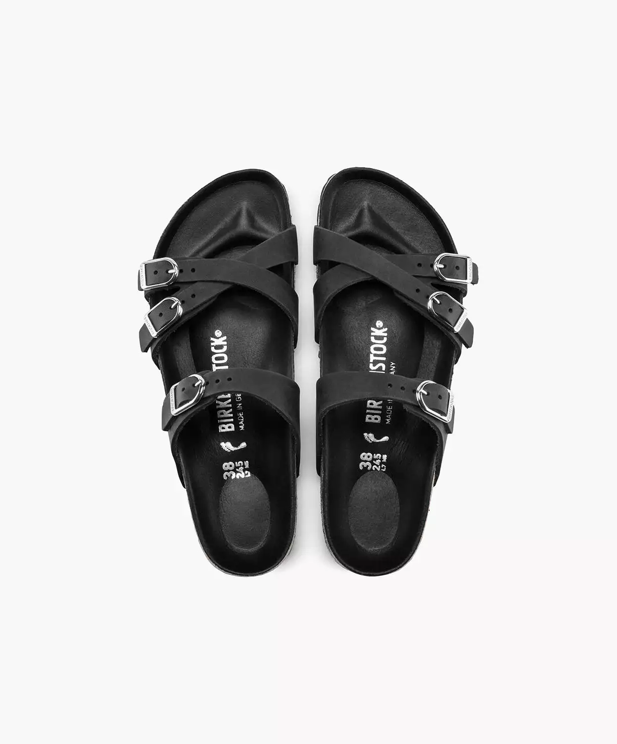 Birkenstock Franca Leather Sandals Black