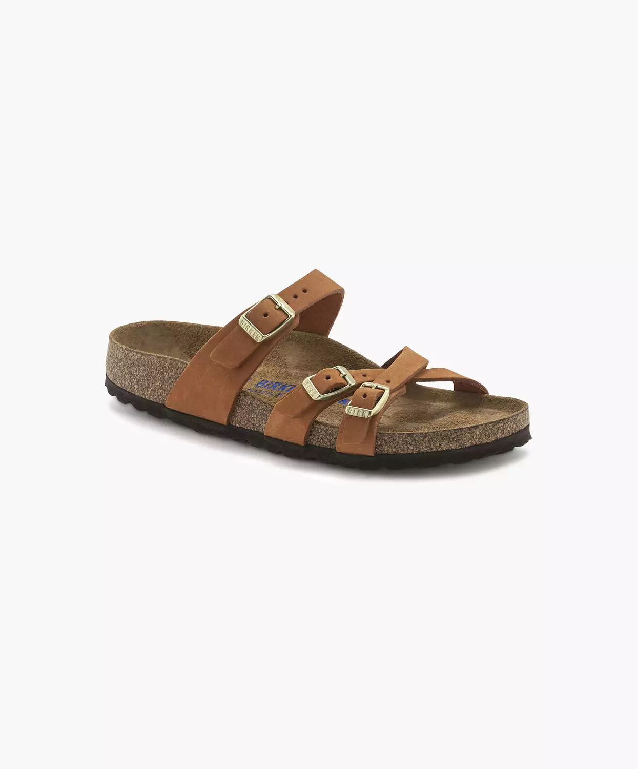 Birkenstock Franca Nubuck Leather Pecan Sandals