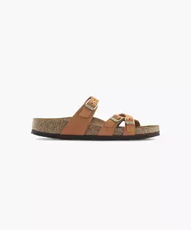 Birkenstock Franca Nubuck Leather Pecan Sandals