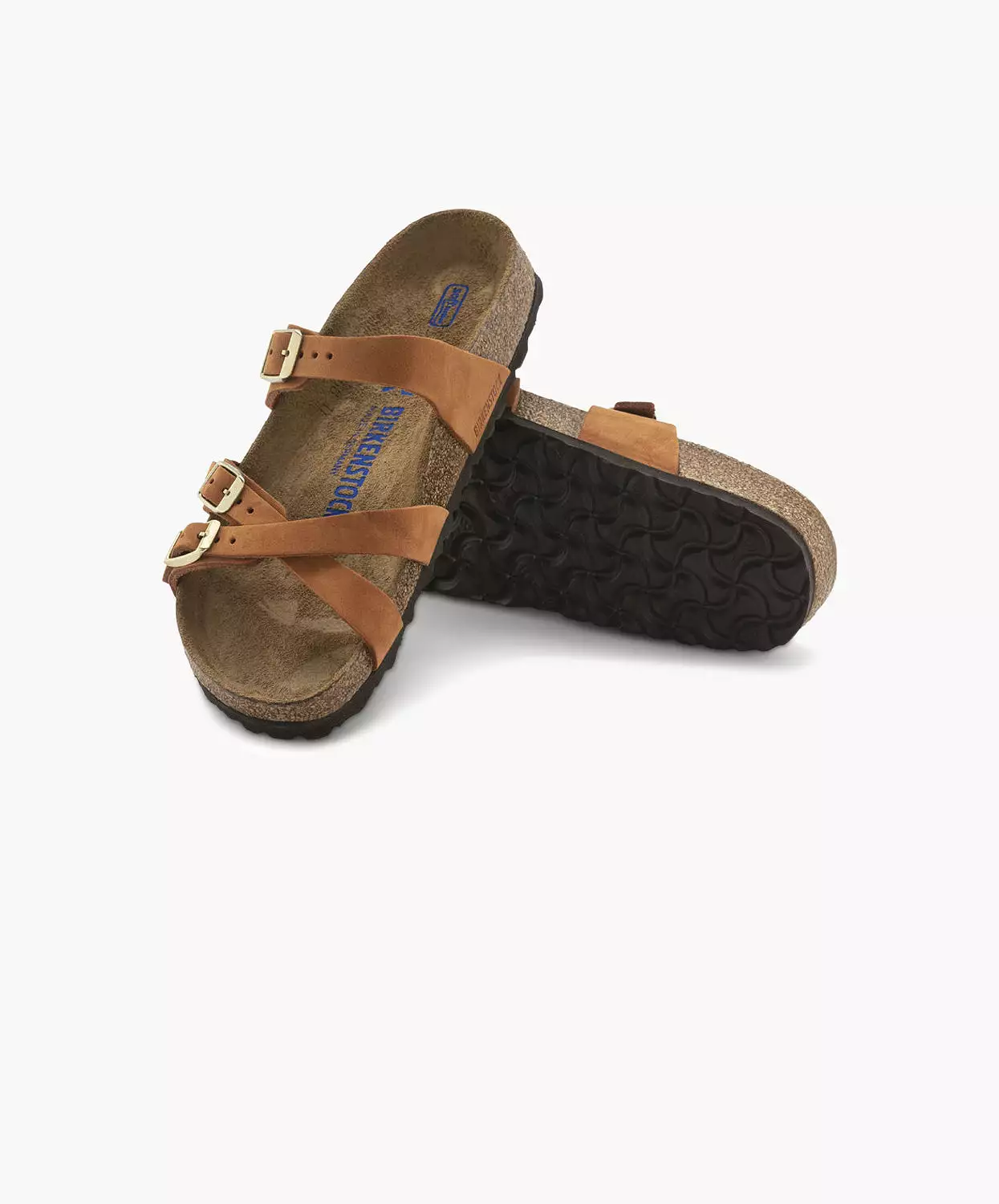 Birkenstock Franca Nubuck Leather Pecan Sandals