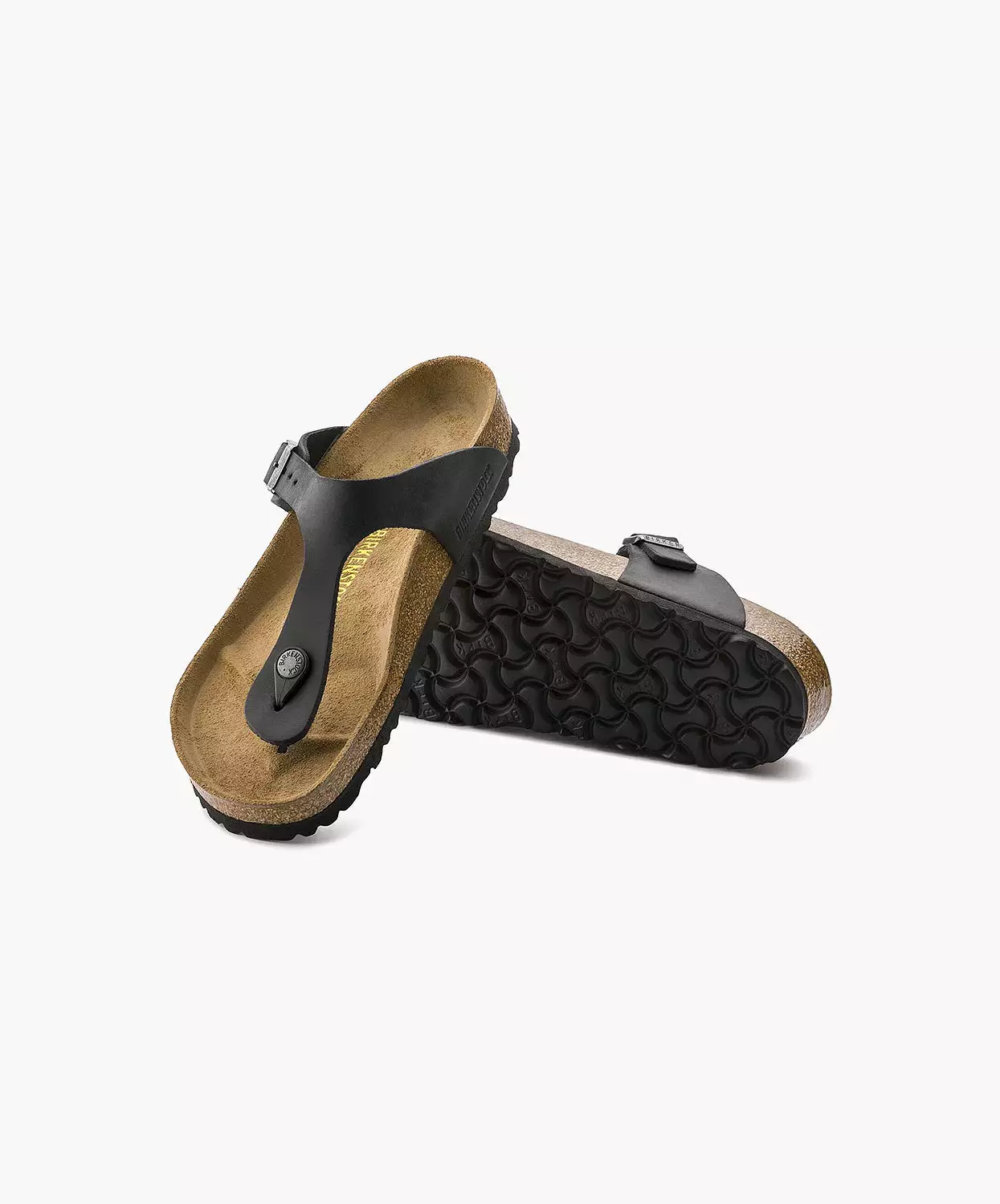 Birkenstock Gizeh Black Leather Sandals