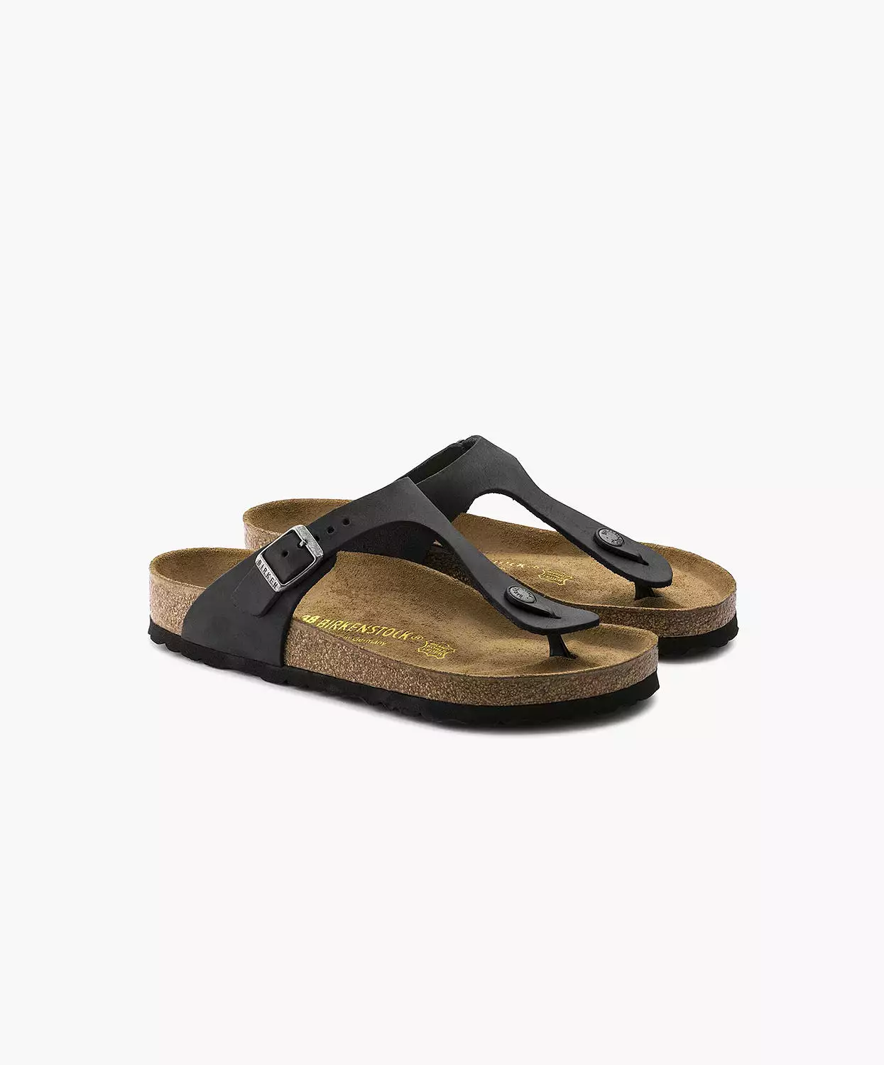 Birkenstock Gizeh Black Leather Sandals