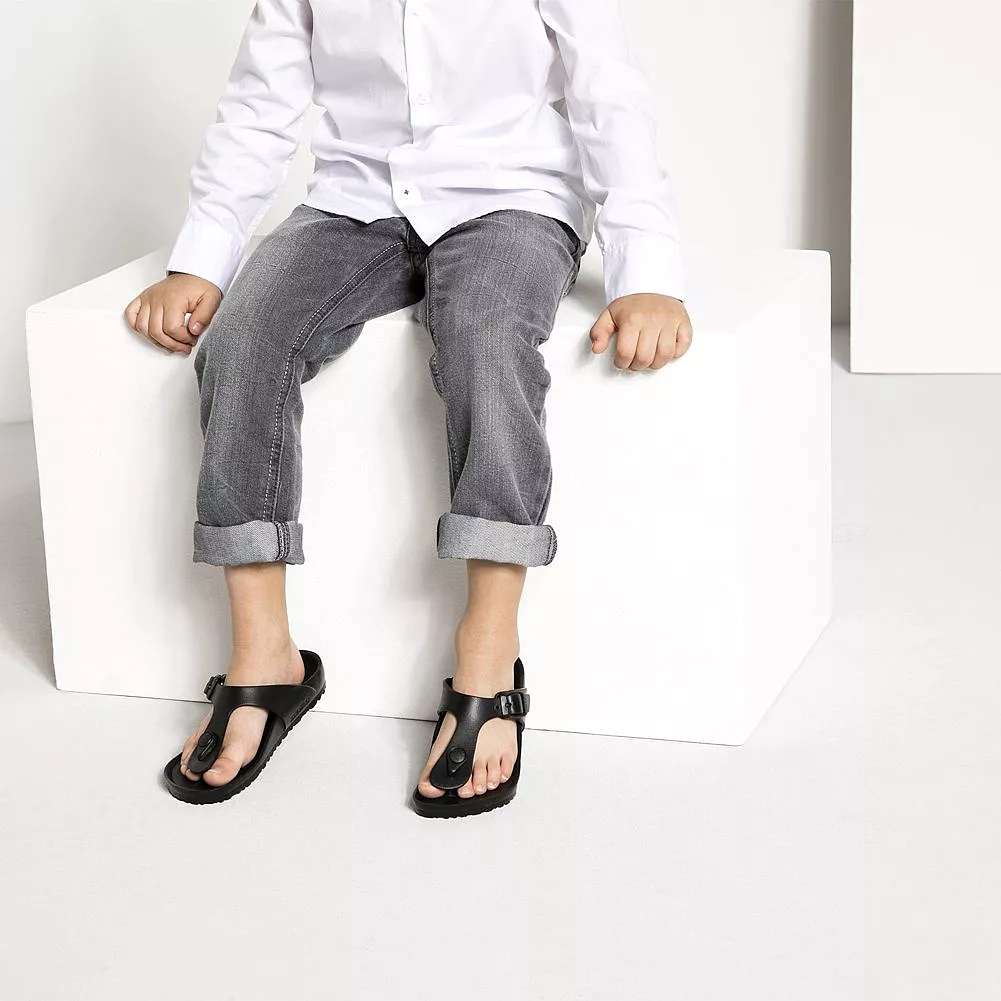 Birkenstock Gizeh EVA Black Sandals for Kids