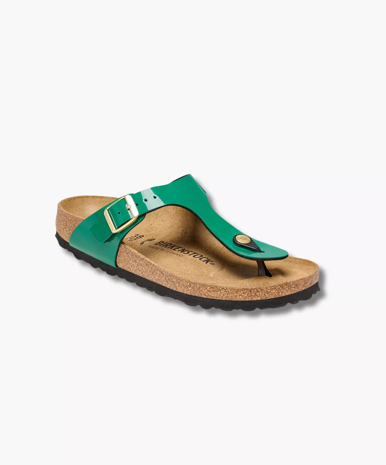 Birkenstock Gizeh Green Patent Sandals