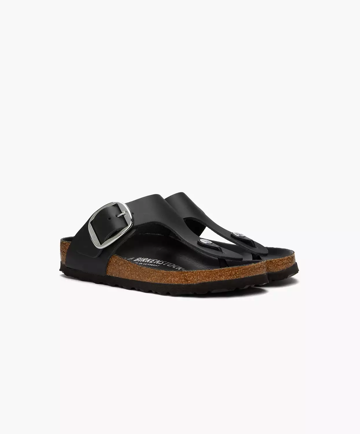 Birkenstock Gizeh Leather Black Sandals