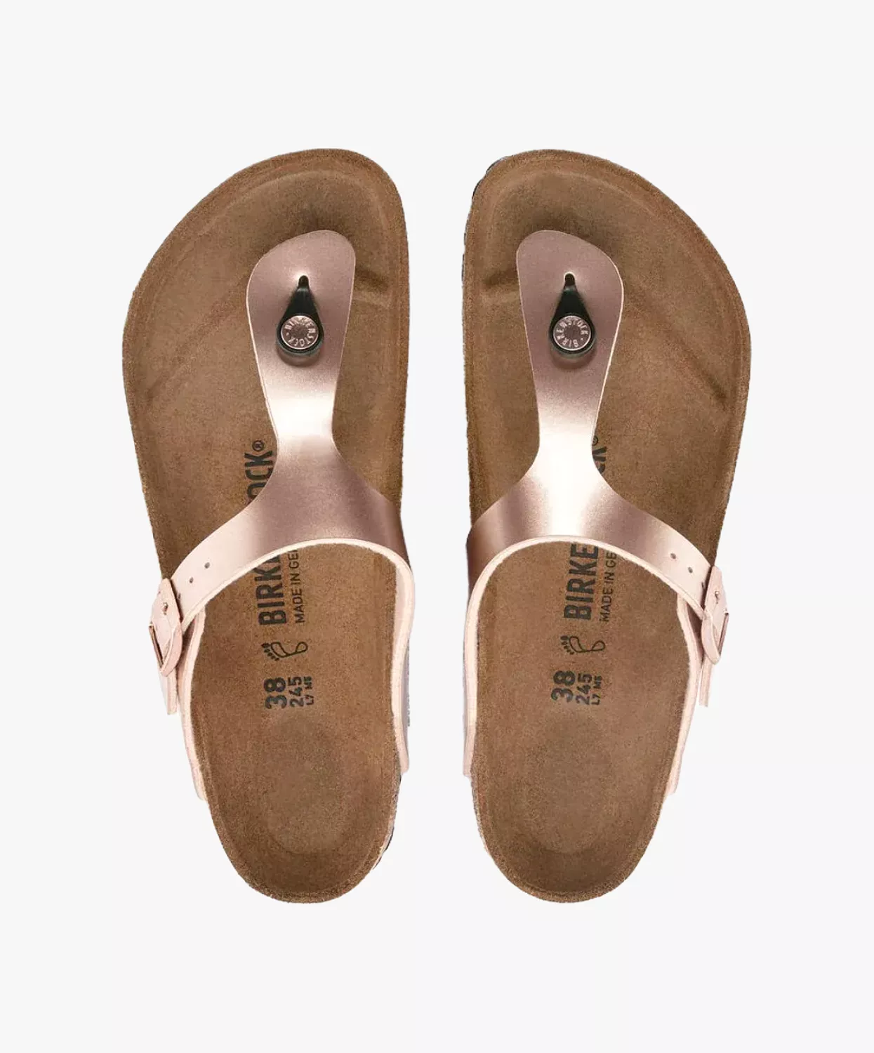 Birkenstock Gizeh Metallic Copper Sandals