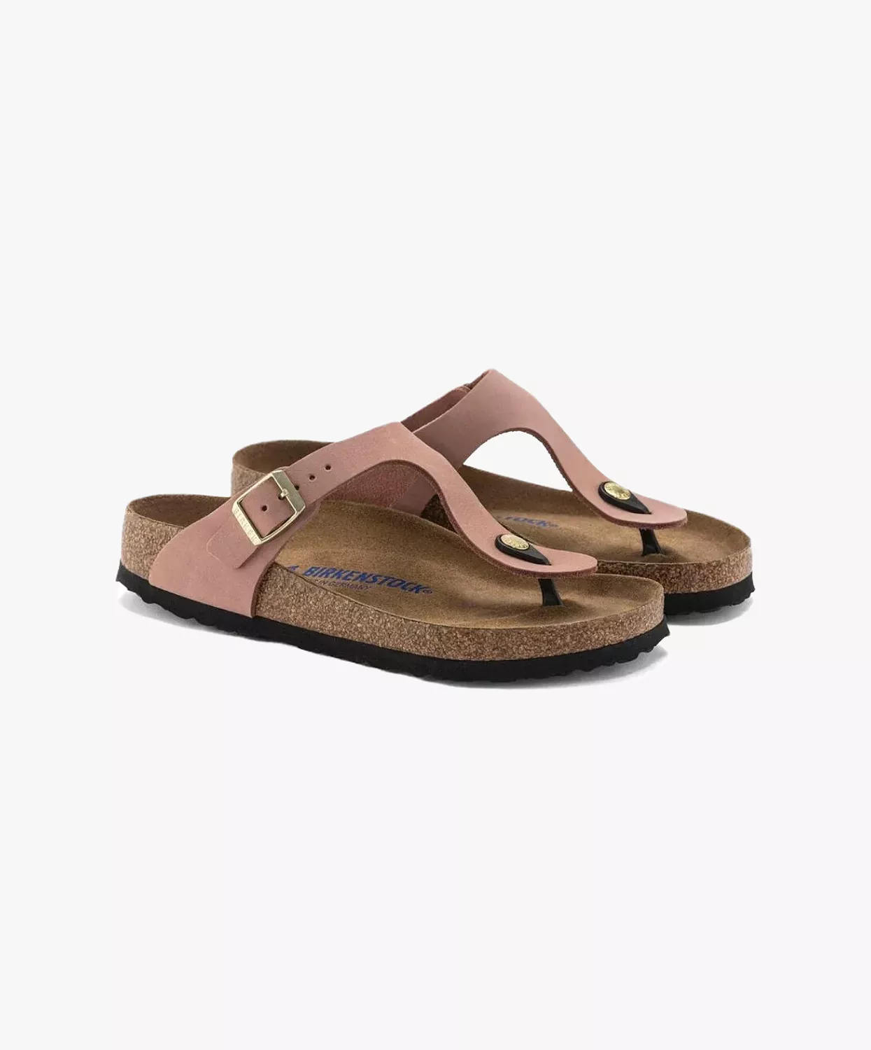 Birkenstock Gizeh Nubuck Leather Sandals - Old Rose SFB